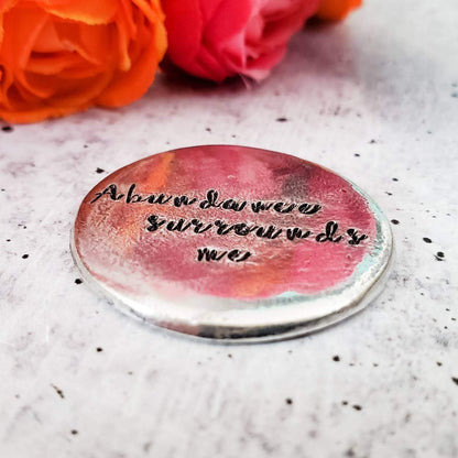 Personalized Worry Stone Good Luck Charm by Salt and Sparkle