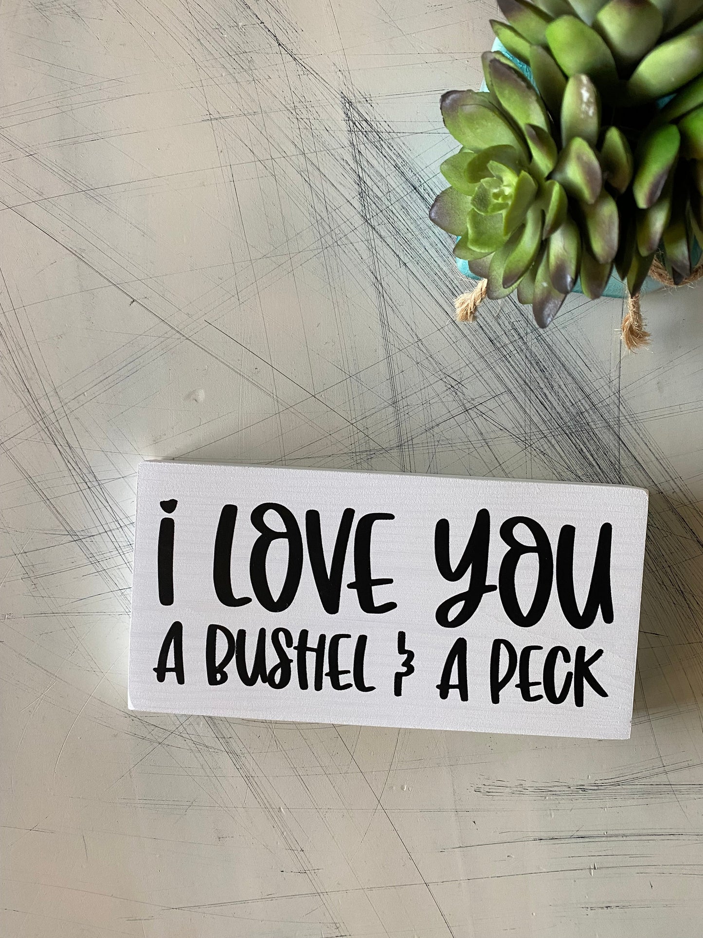 I love you a bushel & a peck by Novotny Designs