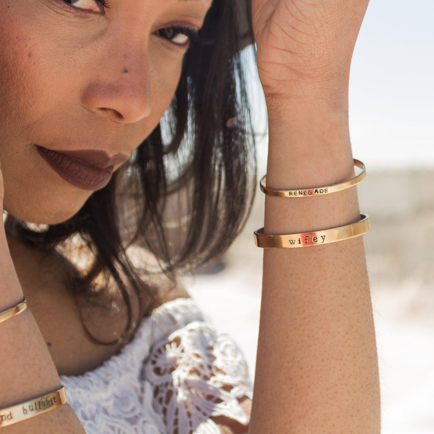 RESILIENT Stacking Cuff Bracelet by Salt and Sparkle