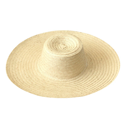 RIANNA Palm Straw Hats in Natural by BrunnaCo