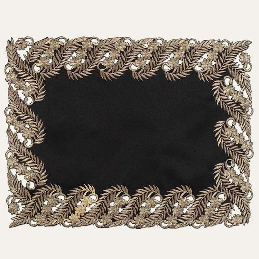 Black Gold Table Placemats - Anyce Collection by Decozen