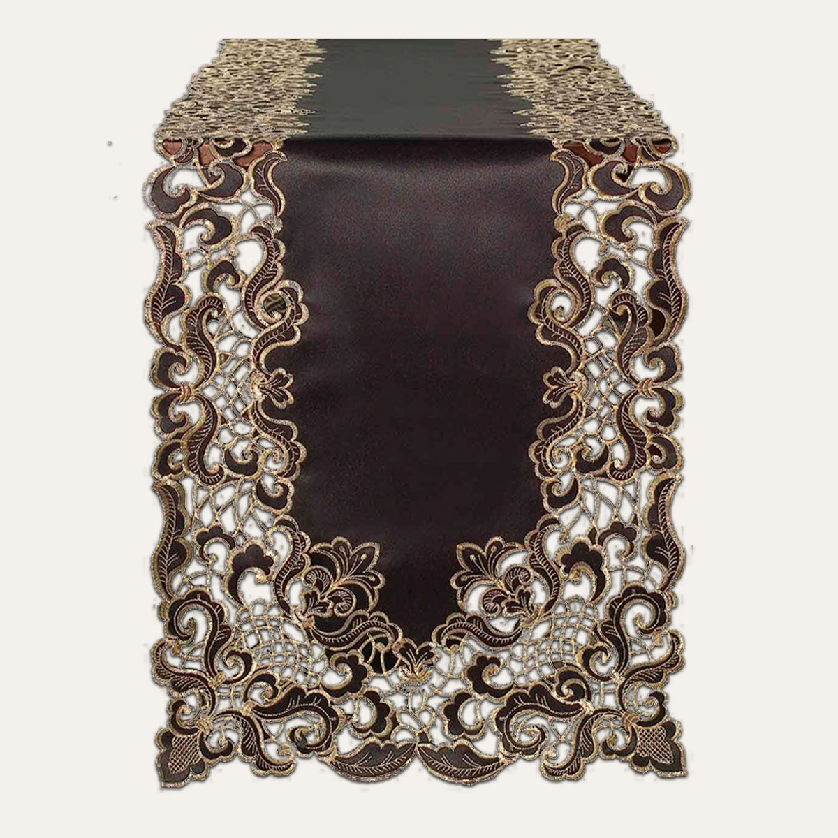 Black Gold Table Runner - Granada Collection by Decozen