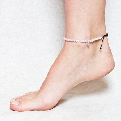 Rose Quartz Energy Anklet by Tiny Rituals