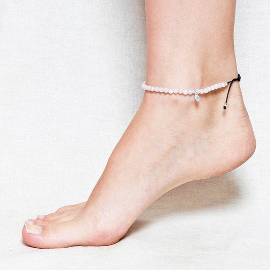 Rose Quartz Energy Anklet by Tiny Rituals