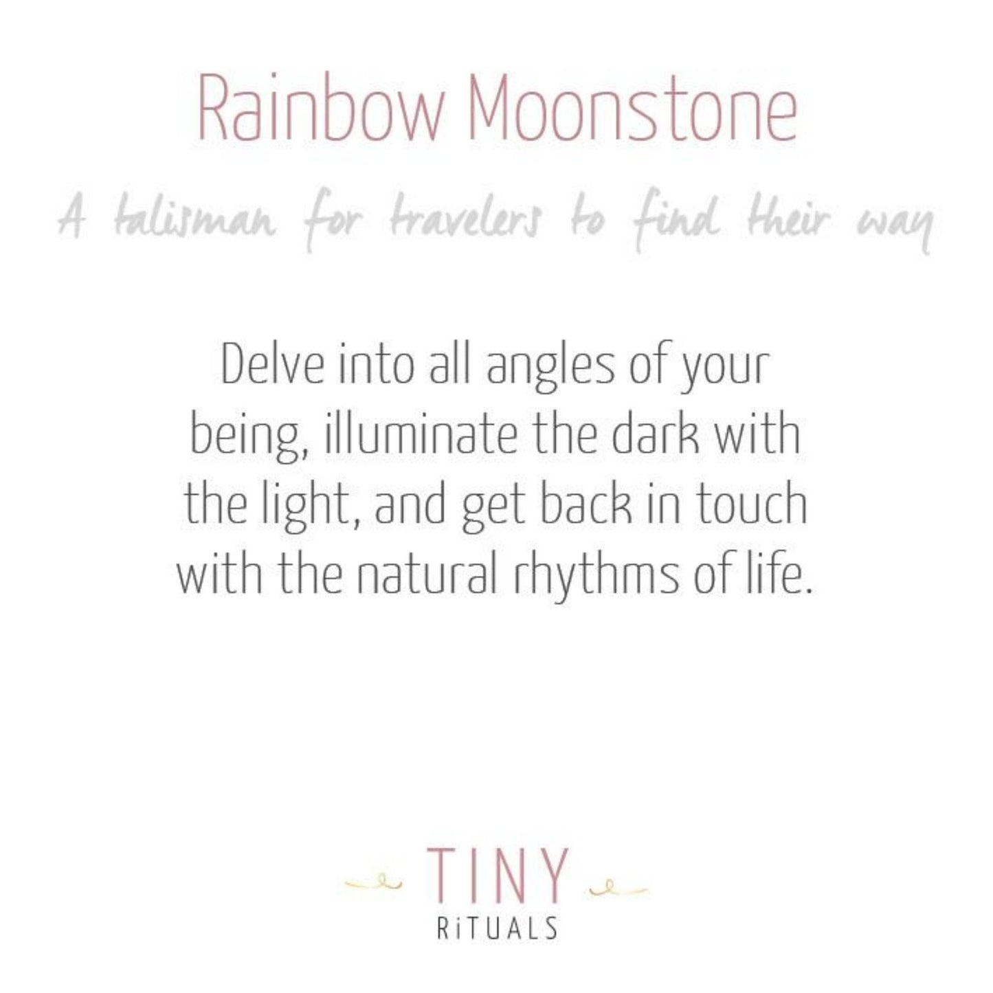 Rainbow Moonstone Sphere with Tripod by Tiny Rituals