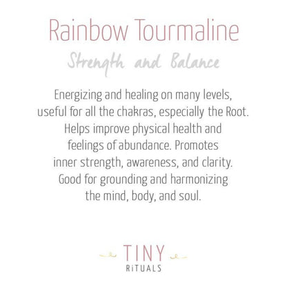 Rainbow Tourmaline Energy Bracelet by Tiny Rituals