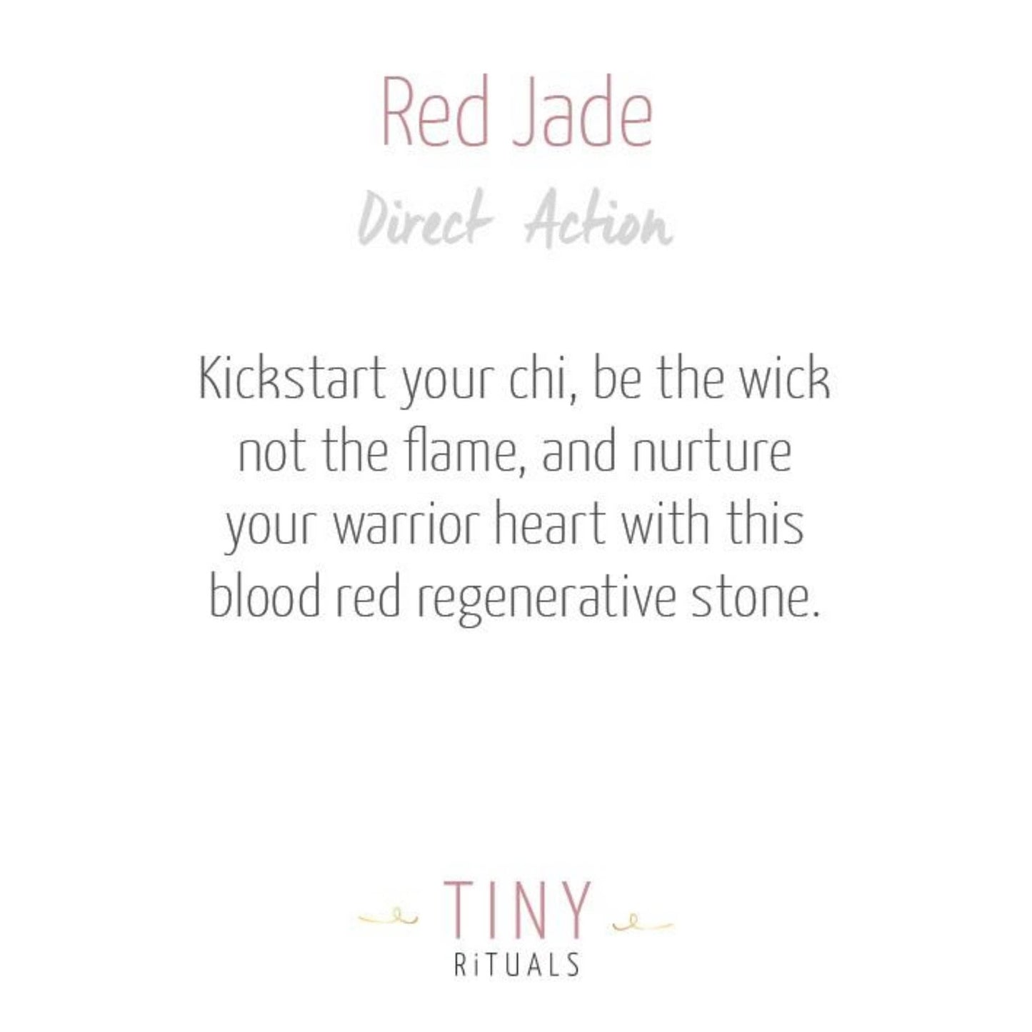 Red Jade Energy Bracelet by Tiny Rituals