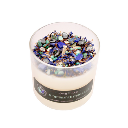 Retrograde Protection Crystal Candle by Energy Wicks