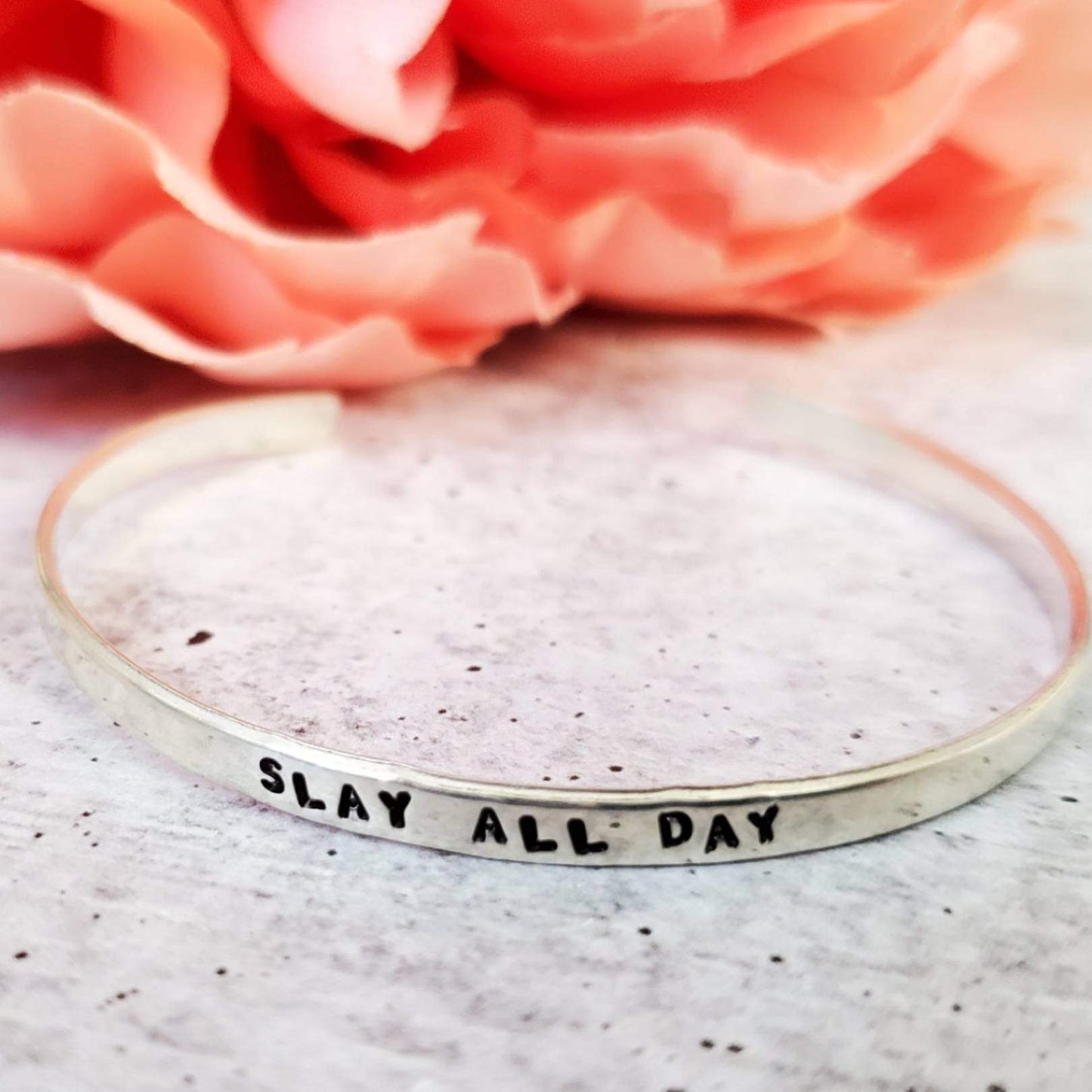 SLAY ALL DAY Skinny Cuff Bracelet by Salt and Sparkle