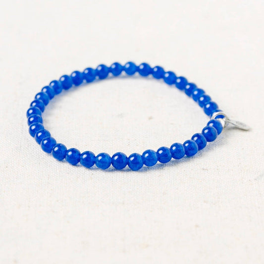 Dark Blue Jade Energy Bracelet by Tiny Rituals