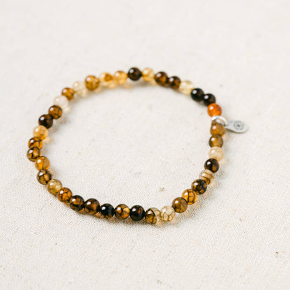 Dragon Vein Agate  Energy Bracelet by Tiny Rituals