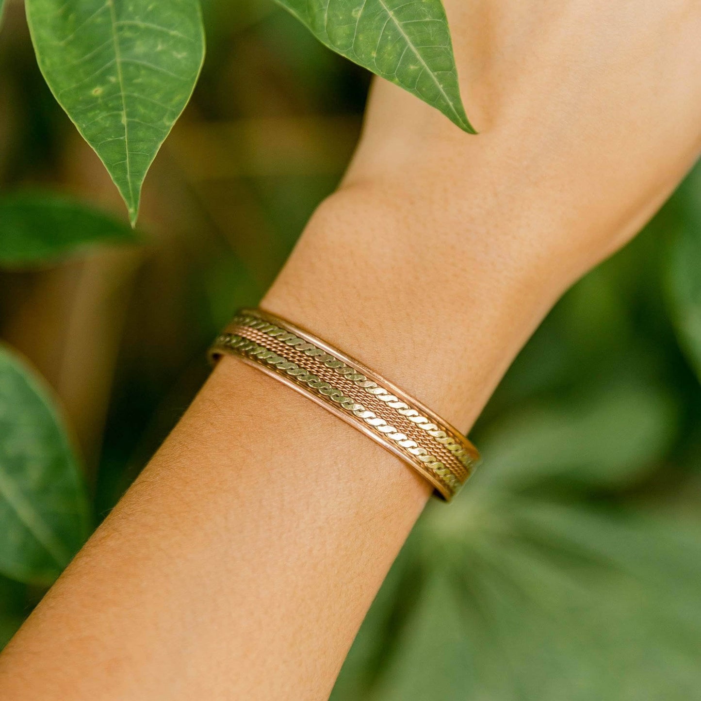 Eternal Knot Magnetic Copper Bracelet by Tiny Rituals