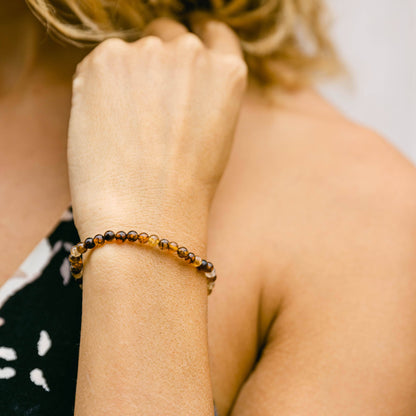 Dragon Vein Agate  Energy Bracelet by Tiny Rituals