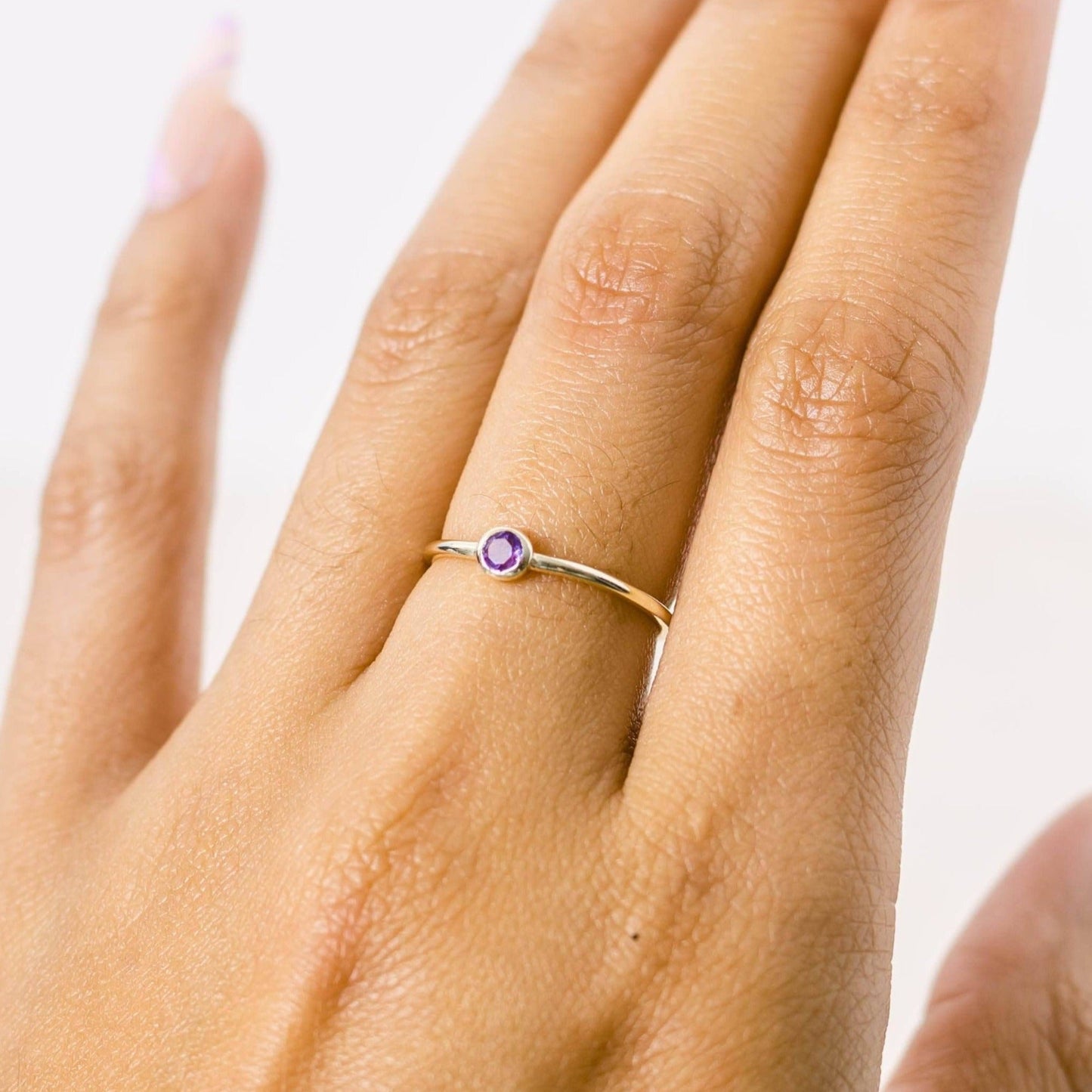 Amethyst Gold Ring by Tiny Rituals