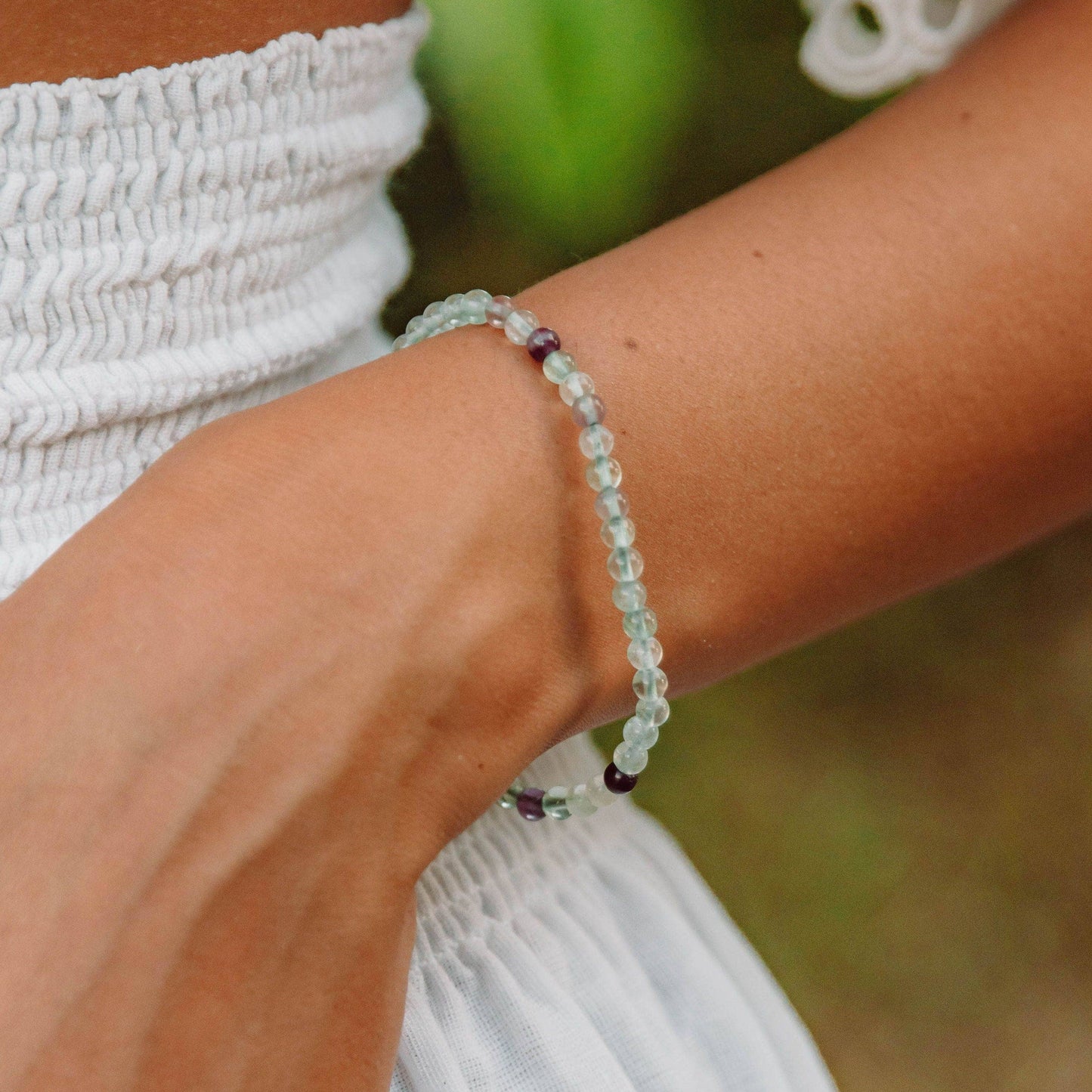 Rainbow Fluorite Energy Bracelet by Tiny Rituals