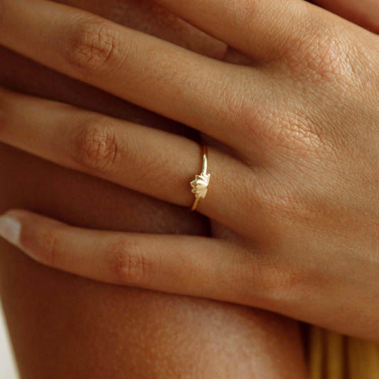 Lotus Gold Ring by Tiny Rituals