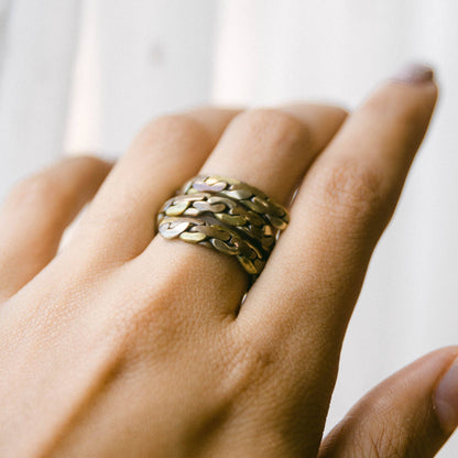 Tibetan Twisted Healing Ring by Tiny Rituals