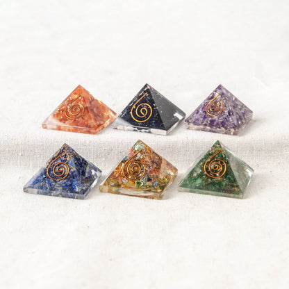 Mini Gemstone Orgone Pyramid by Tiny Rituals