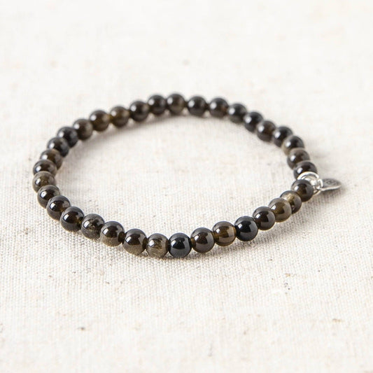 Golden Obsidian Energy Bracelet by Tiny Rituals