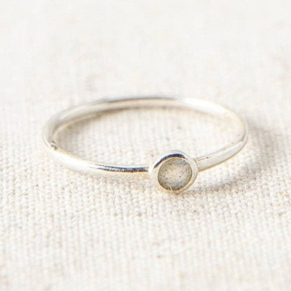 Labradorite Silver or Gold Ring by Tiny Rituals