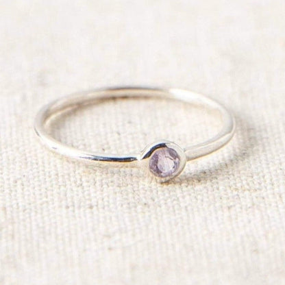 Amethyst Silver or Gold Ring by Tiny Rituals