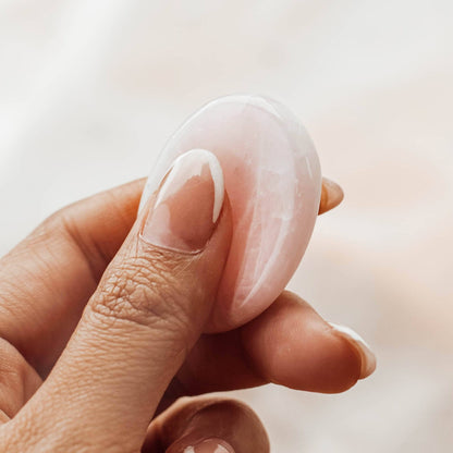 Rose Quartz Worry Stone by Tiny Rituals