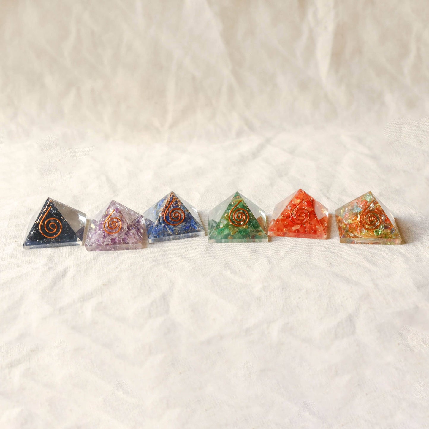 Mini Gemstone Orgone Pyramid by Tiny Rituals