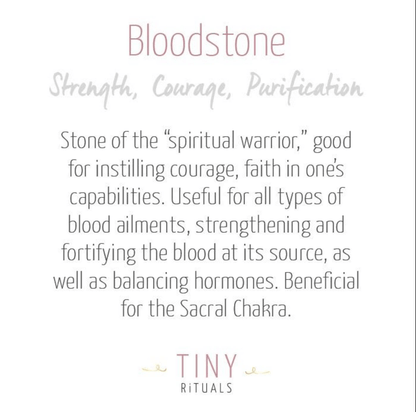 Bloodstone Stone Set by Tiny Rituals