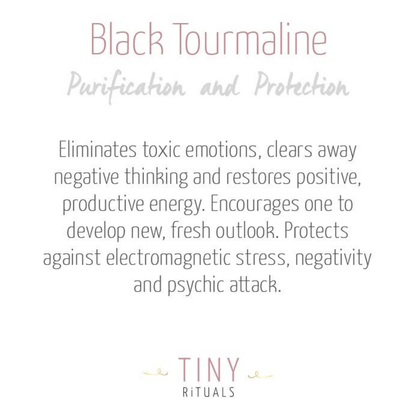 Black Tourmaline Energy Bracelet 8mm by Tiny Rituals