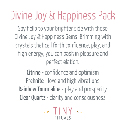 Divine Joy & Happiness Energy Bracelet Pack by Tiny Rituals