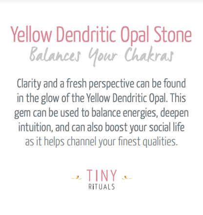 Yellow Dendritic Opal Energy Bracelet by Tiny Rituals