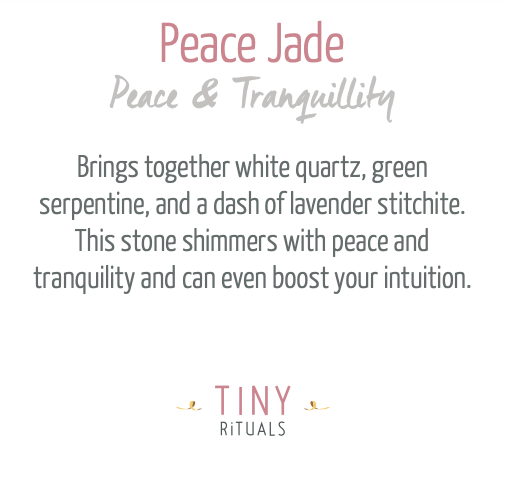 Peace Jade Energy Bracelet by Tiny Rituals