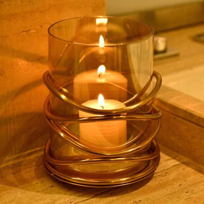 Swirl Design Candle Holder by Decozen