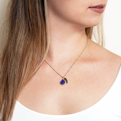 September Blue Sapphire Birthstone Necklace by Tiny Rituals