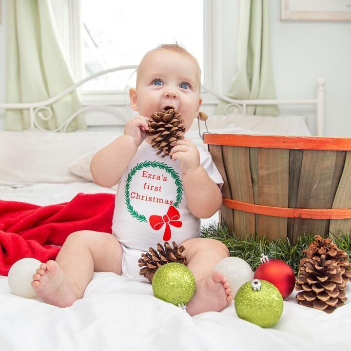 So Elfin' Cute Unisex One Piece Christmas Outfit for Baby by Salt and Sparkle