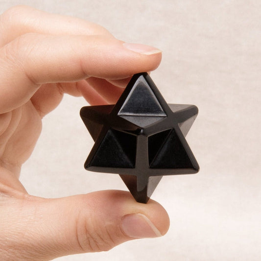 Black Obsidian Merkaba by Tiny Rituals