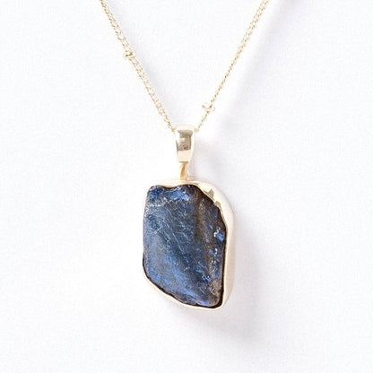 Labradorite Raw Crystal Necklace by Tiny Rituals