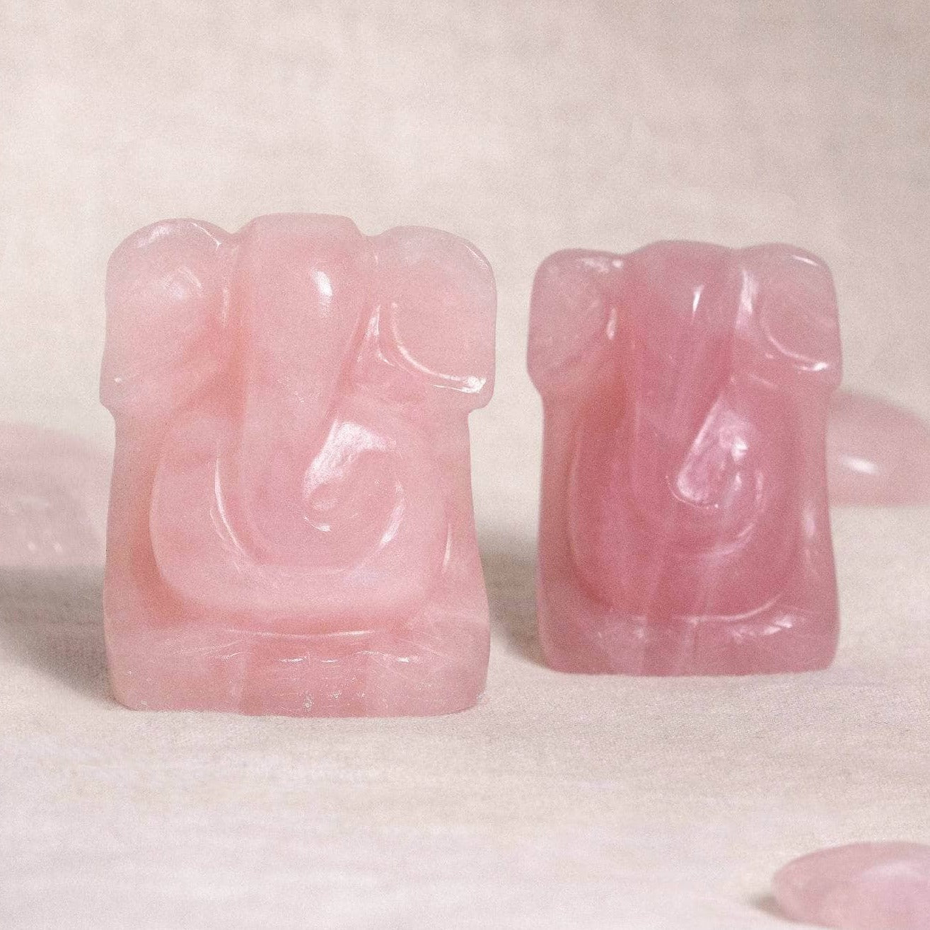 Rose Quartz Ganesh by Tiny Rituals