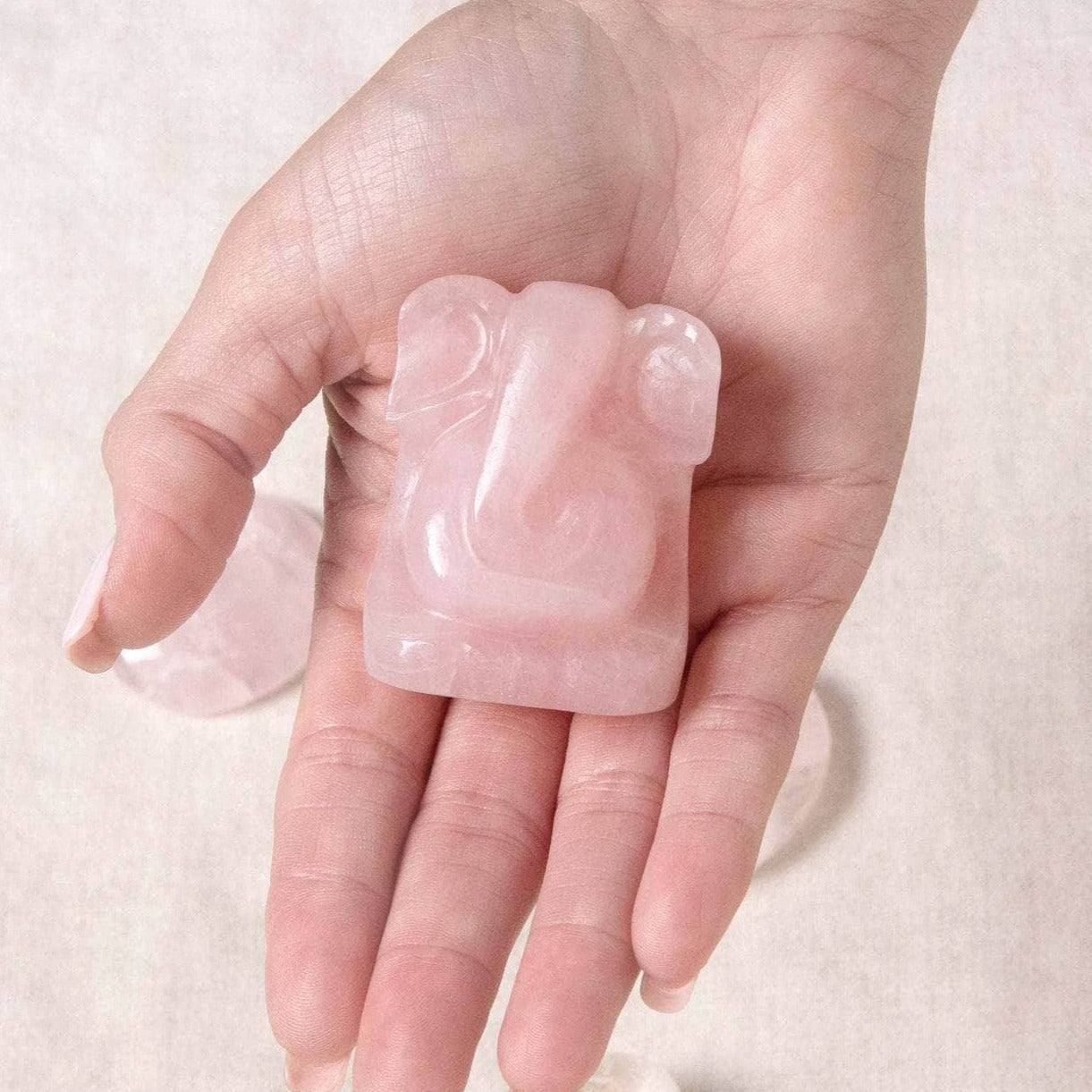 Rose Quartz Ganesh by Tiny Rituals