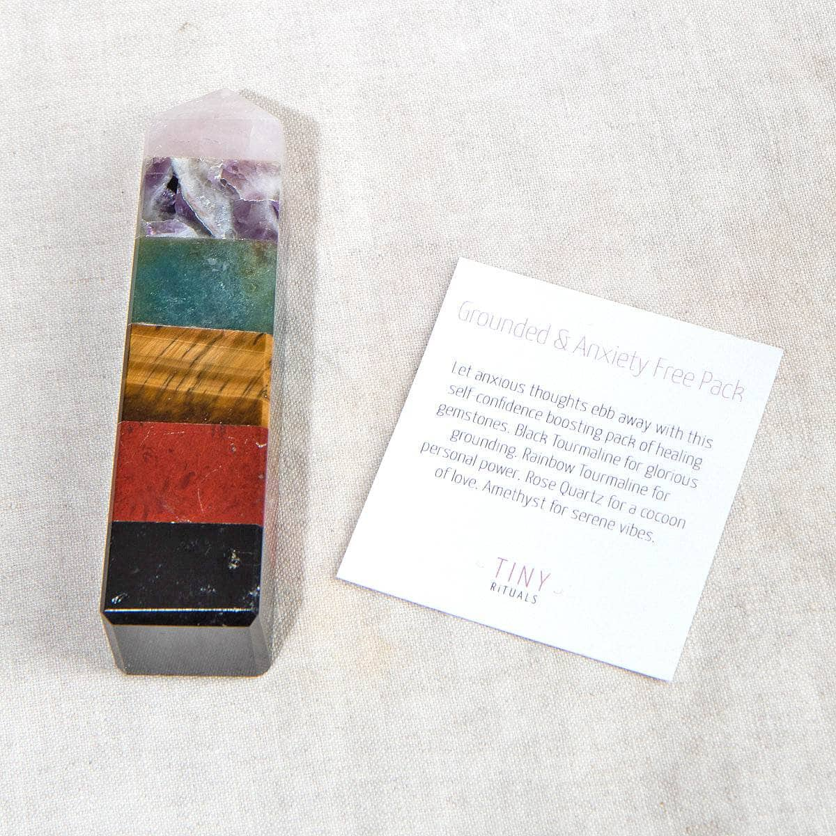 Grounded & Anxiety Free Gemstone Tower by Tiny Rituals