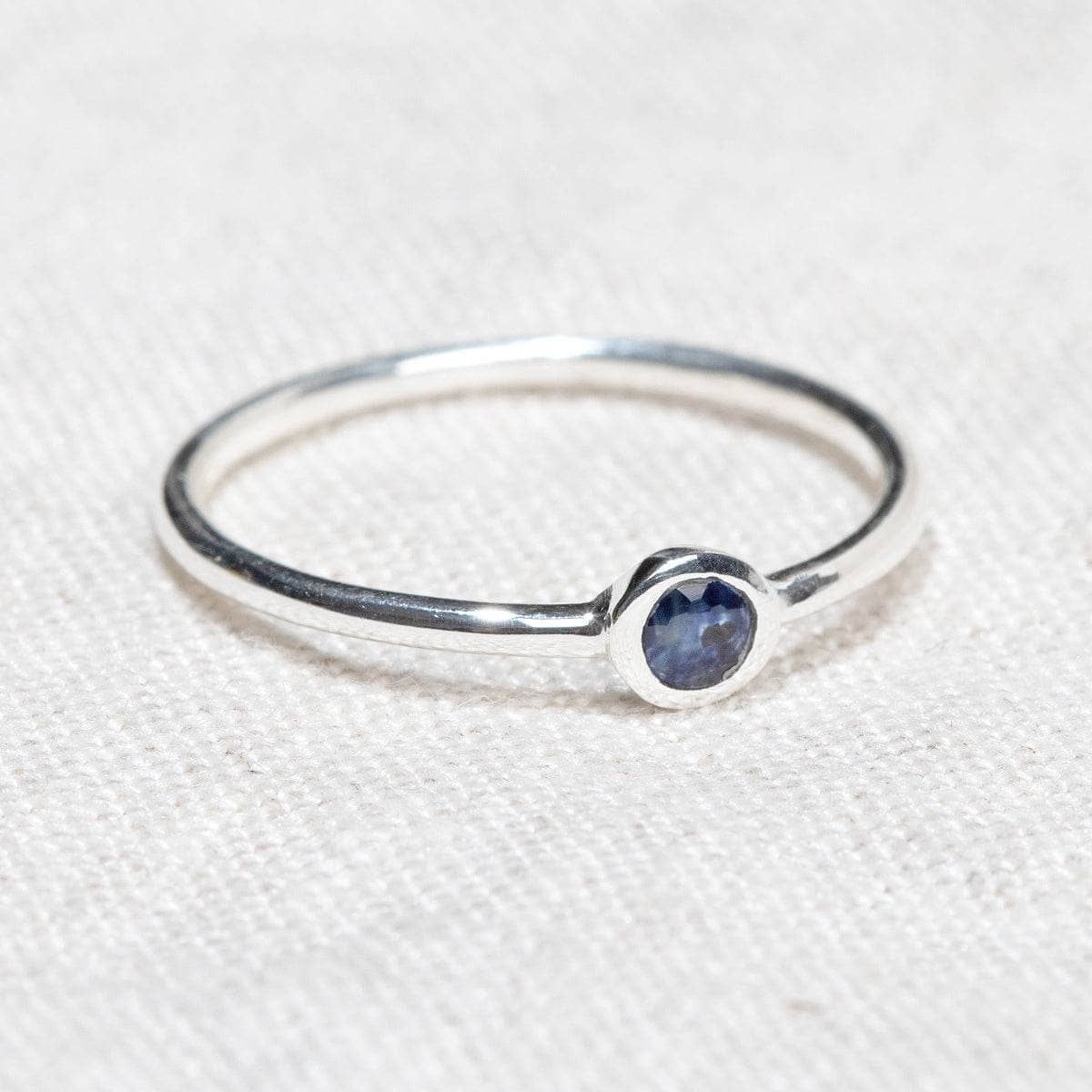 Blue Sapphire Silver or Gold Ring by Tiny Rituals