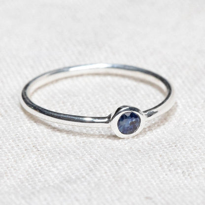 Blue Sapphire Silver or Gold Ring by Tiny Rituals