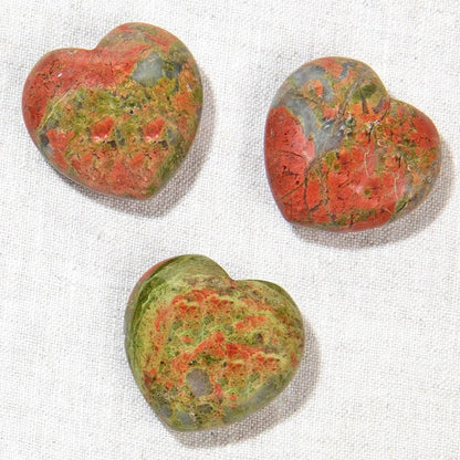 Unakite Mini Heart Set by Tiny Rituals