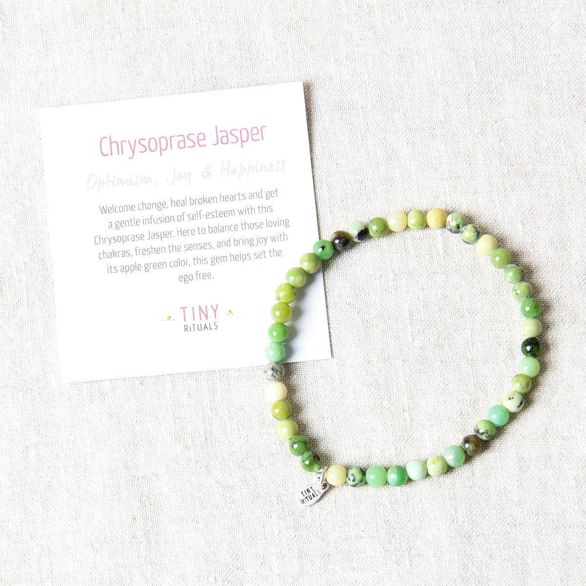 Chrysoprase Jasper Energy Bracelet by Tiny Rituals