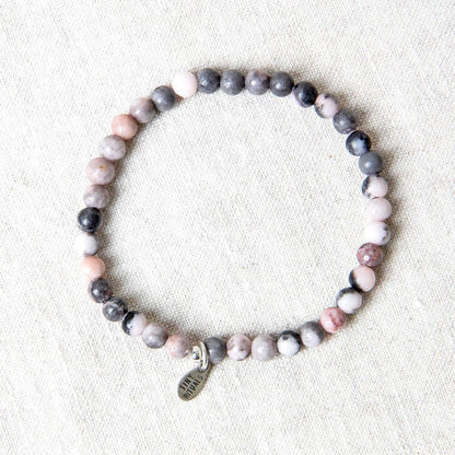 Pink Zebra Jasper Energy Bracelet by Tiny Rituals