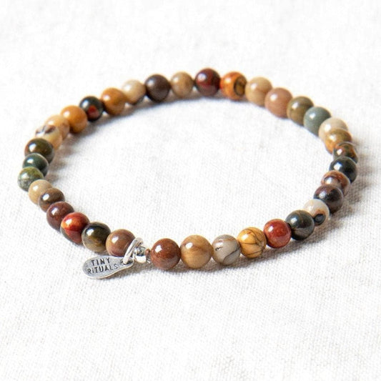 Natural Picasso Jasper Energy Bracelet by Tiny Rituals