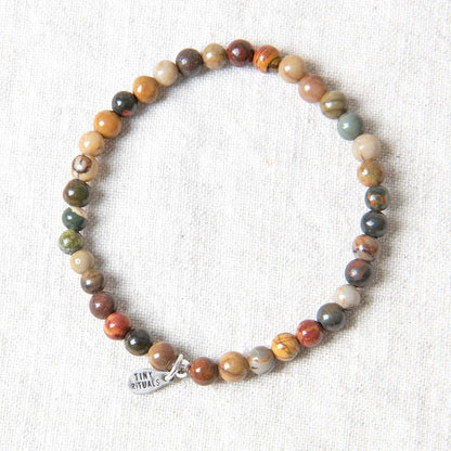 Natural Picasso Jasper Energy Bracelet by Tiny Rituals