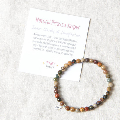 Natural Picasso Jasper Energy Bracelet by Tiny Rituals