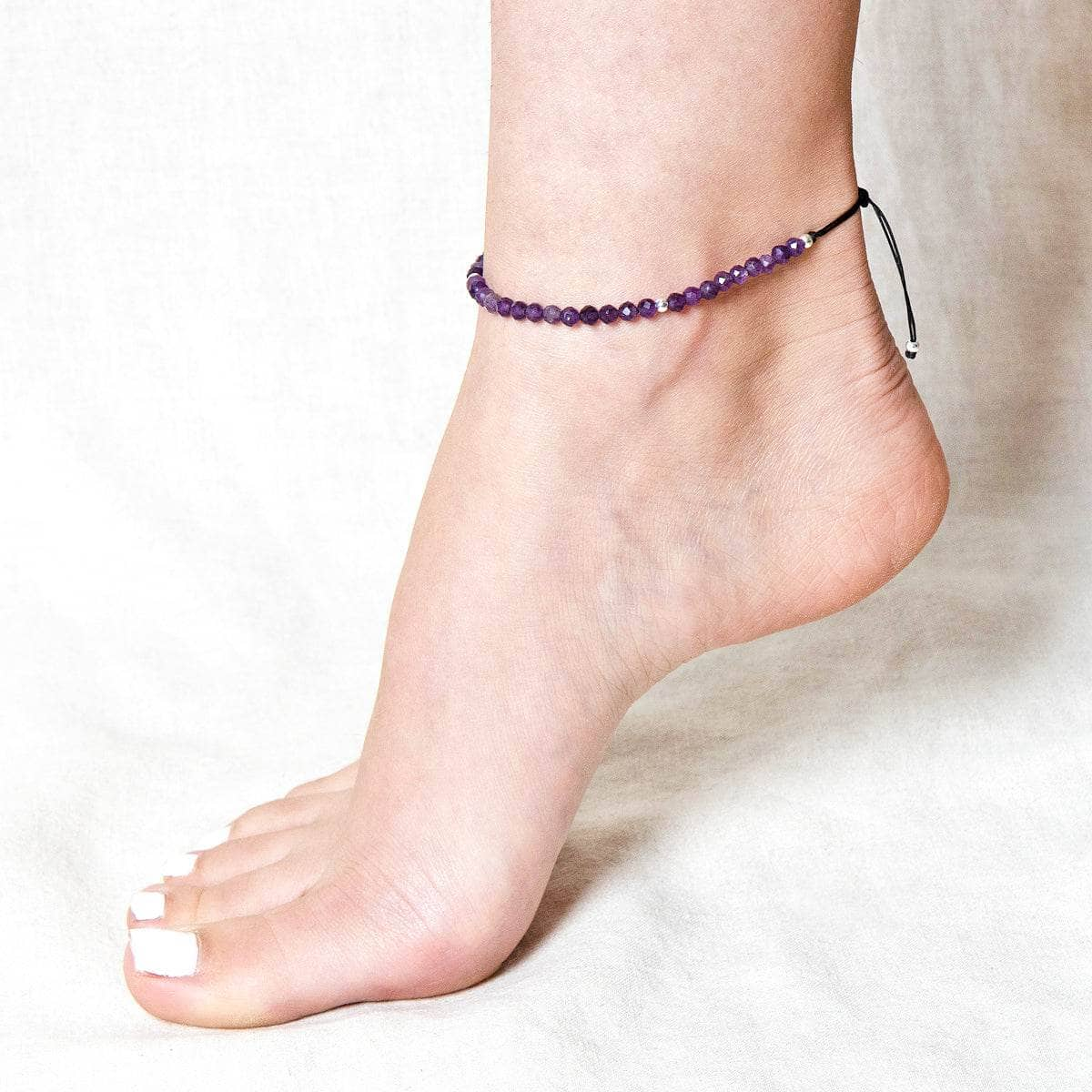 Amethyst Energy Anklet by Tiny Rituals