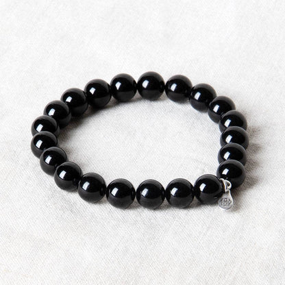 Black Tourmaline Energy Bracelet 8mm by Tiny Rituals